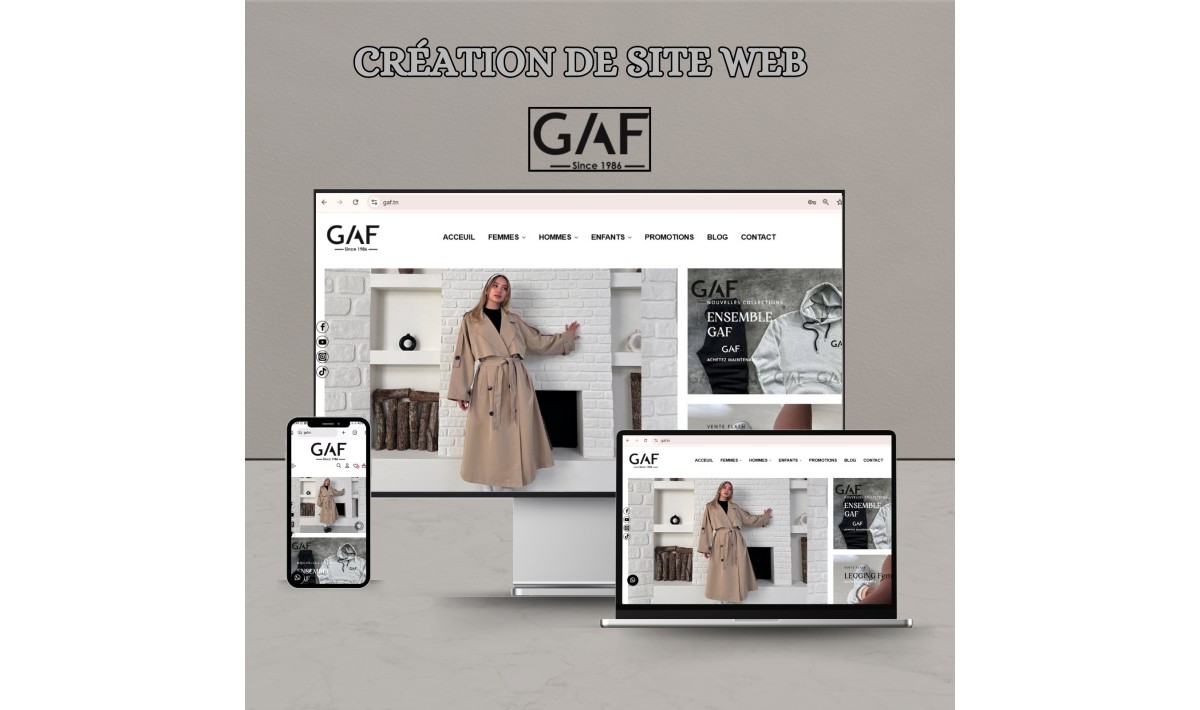 Création de Site web de Vêtements 